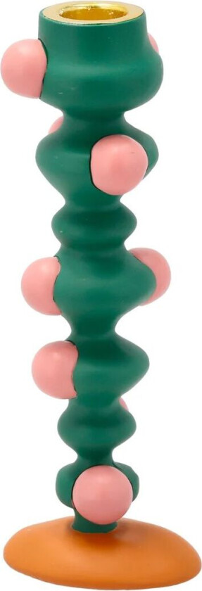 Styles lysestake prikker 18 cm Green-pink