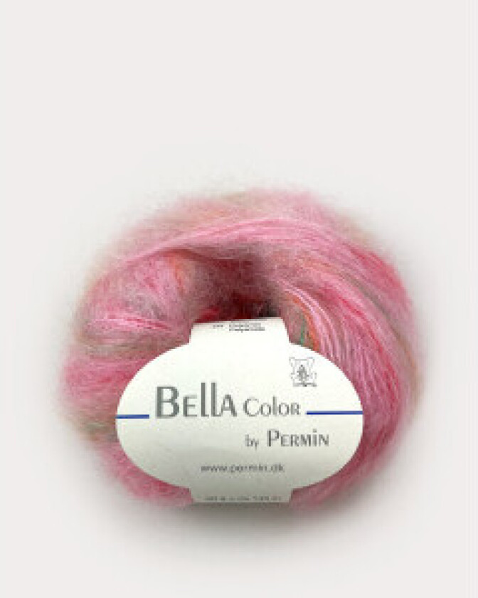 Bella Colour Garn 77 Rosa/Rosa/Grønn