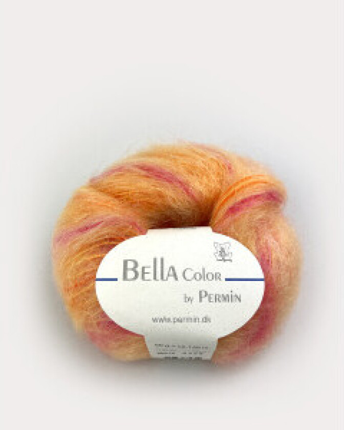 Bella Colour Garn 72 Oransje/Rosa/Syren