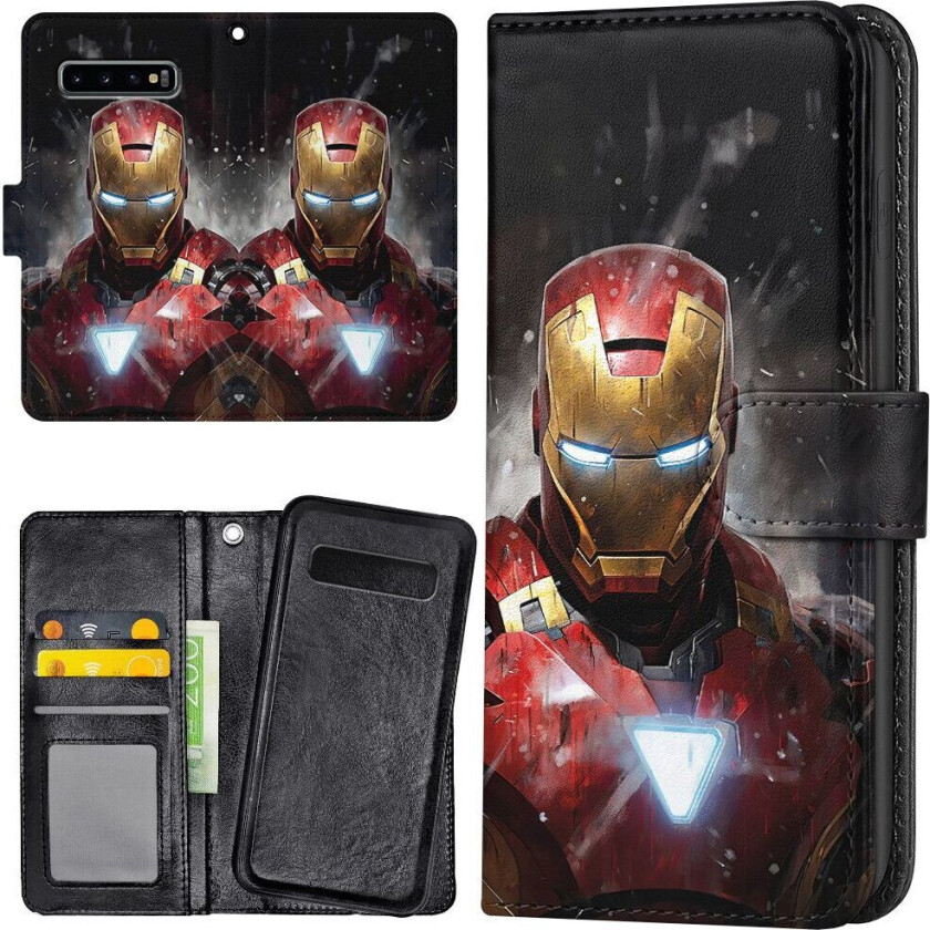 Samsung Galaxy S10 - Lommebok Deksel Iron Man