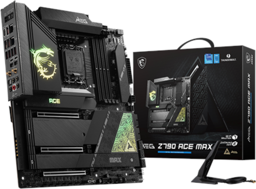 MEG Z790 ACE MAX Hovedkort - Intel Z790 - Intel LGA1700 socket - DDR5 RAM - Extended ATX