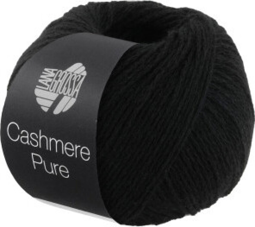 Cashmere Pure Garn 08 Svart