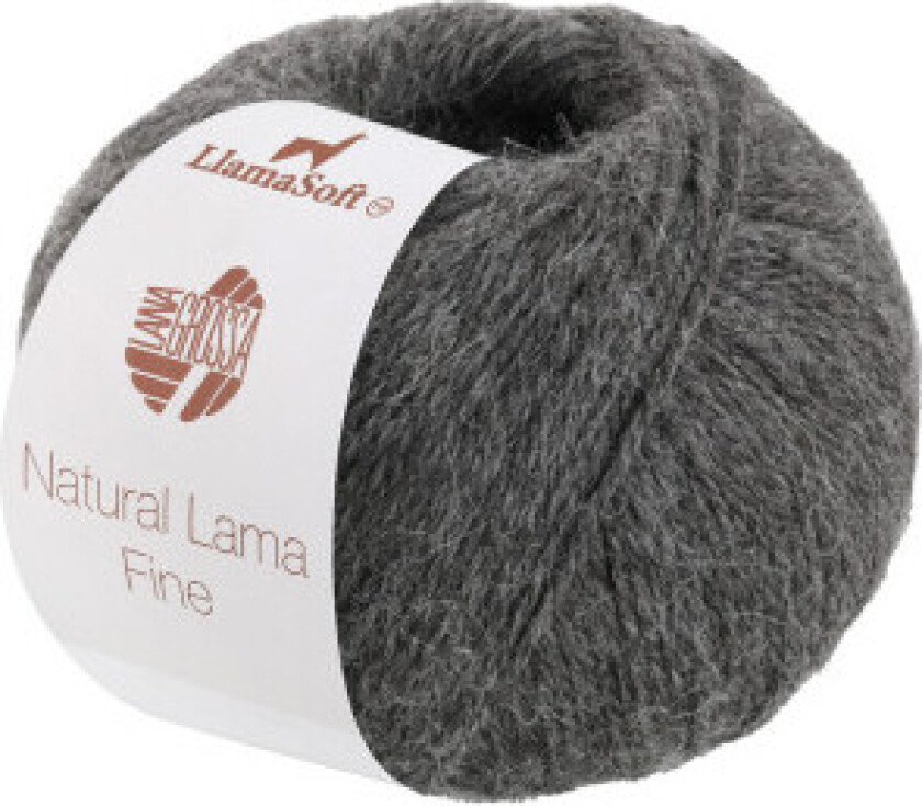 Natural Lama Fine Garn 114 Gråbrun