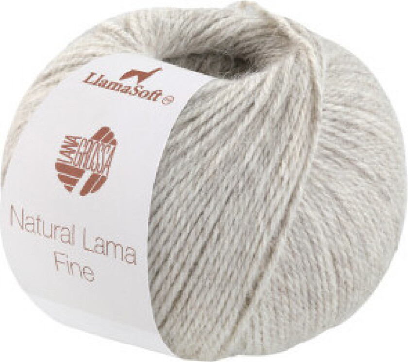 Natural Lama Fine Garn 112 Gråbeige