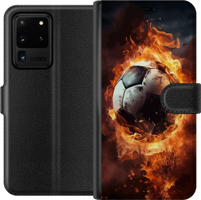 Lommeboketui til Samsung Galaxy S20 Ultra med Fotball motiv