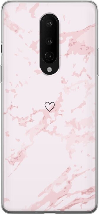 Mobildeksel til OnePlus 8 med Rosa Hjerte motiv