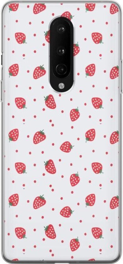 Mobildeksel til OnePlus 8 med Jordbær motiv