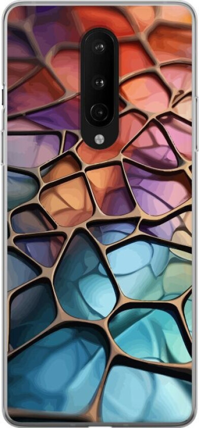 Mobildeksel til OnePlus 8 med Metalliskt mønster motiv