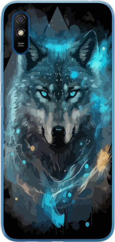 Mobildeksel til Xiaomi Redmi 9AT med Ulve motiv