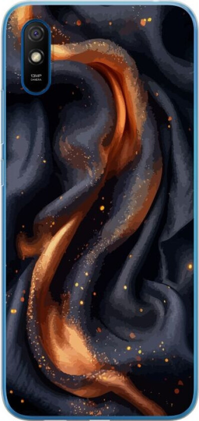 Mobildeksel til Xiaomi Redmi 9AT med Brennende silke motiv