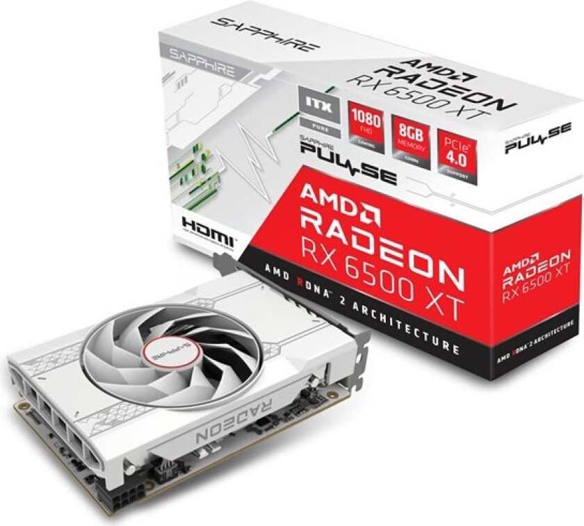 Radeon RX 6500 XT - 4GB GDDR6 RAM - Grafikkort