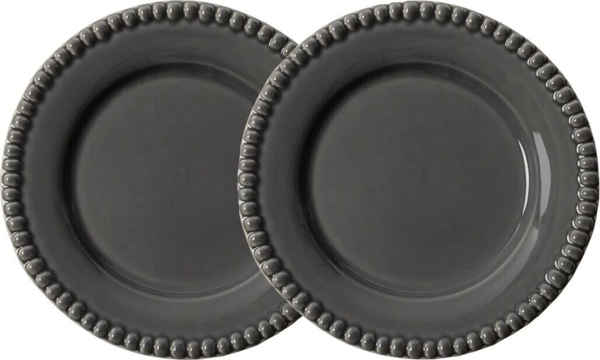 Daria desserttallerken Ø22 cm 2-stk. Clean grey