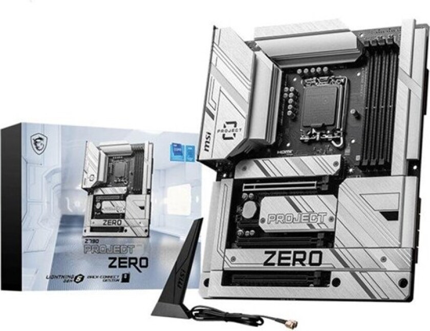 Z790 PROJECT ZERO - motherboard - ATX - LGA1700 Socket - Z790 Hovedkort - Intel Z790 - Intel LGA1700 socket - DDR5 RAM - ATX