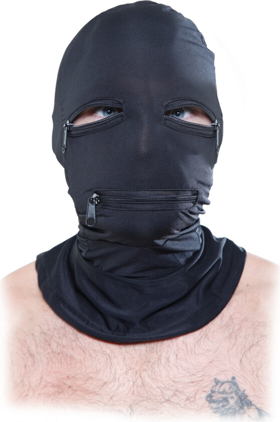 Series Maske med Glidelås - Svart - One Size