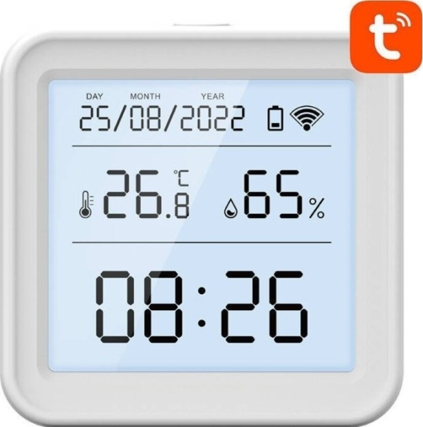 Smart temperature and humidity sensor Wi-Fi S6 (LCD screen backlight)