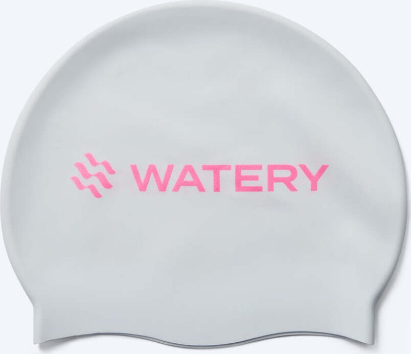 badehette - Signature Metallic - Hvit/rosa