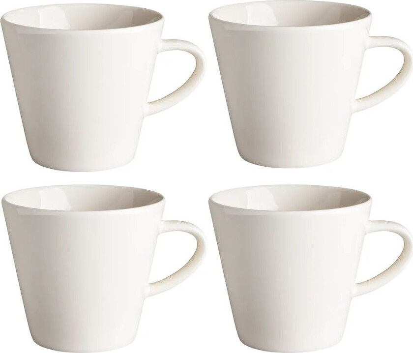 Kalk kopp 30 cl 4-stk. hvit