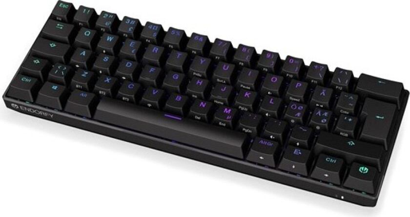 Thock 60% - Wireless - Kailh Box Red - Gamingtastatur - Uten numpad - Nordisk - Svart