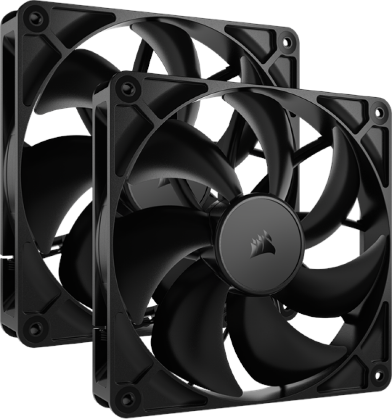 RS140 - dual-pack - Kabinettvifte - 140mm - Svart - 36 dBA