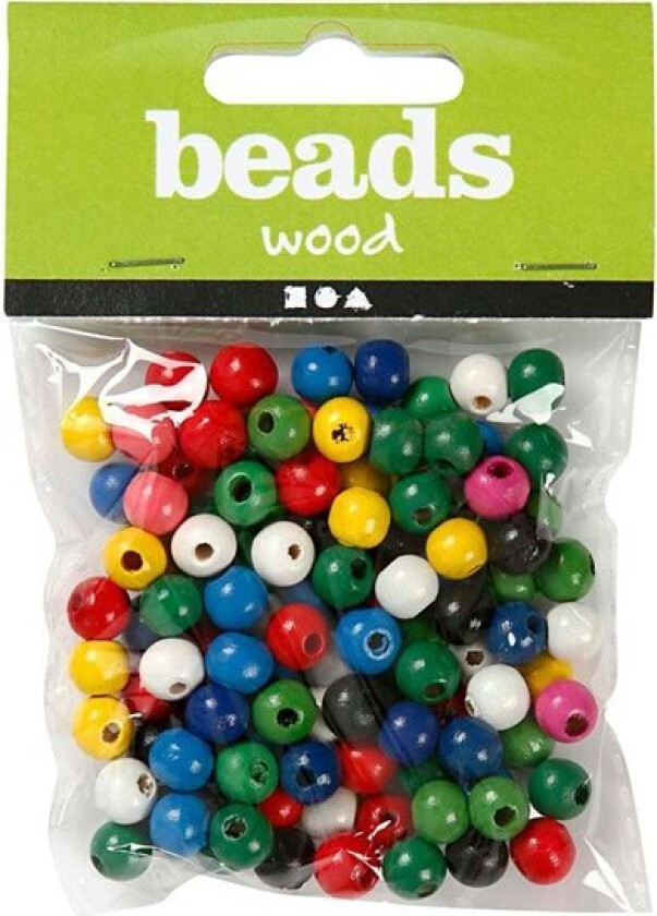 Wooden Beads Various Colors 150pcs.