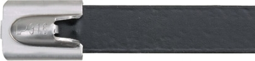 Bilde av MLTFC4H-LP316, Releasable cable tie, Polyester, Rustfritt stål, Svart, Rustfritt stål, 36,2 cm, 7,9 mm, 0,2 mm