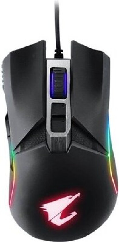 Gamingmus Gigabyte AORUS M5 RGB 16000 DPI Svart