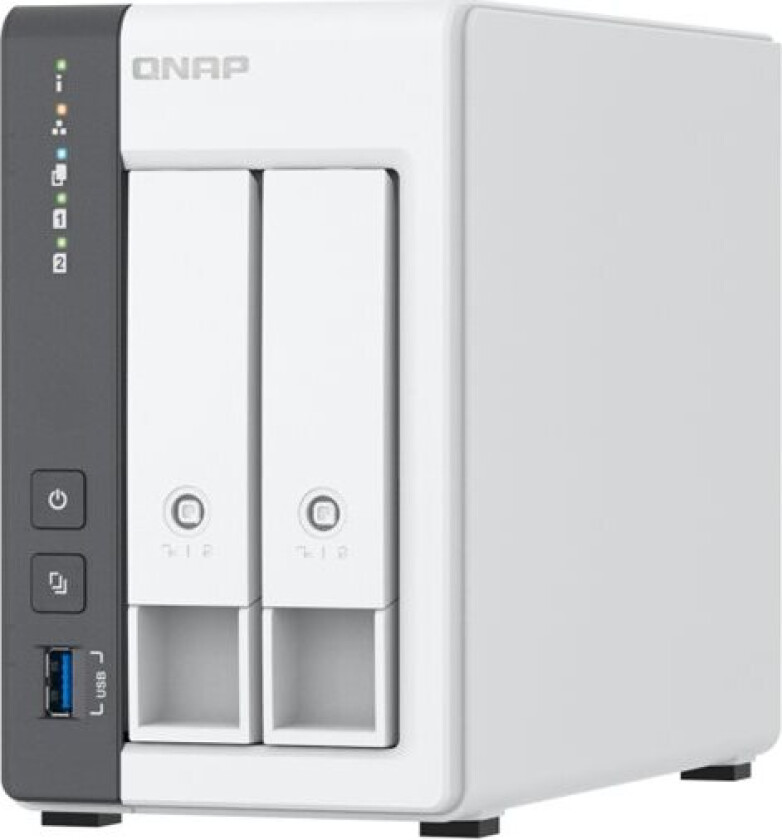 Qnap 2-Bay Arm 4c 2ghz 2xsata 6gb/s 3.5/2.5in 4gb Ram 1xgbe 1x2.5gbe