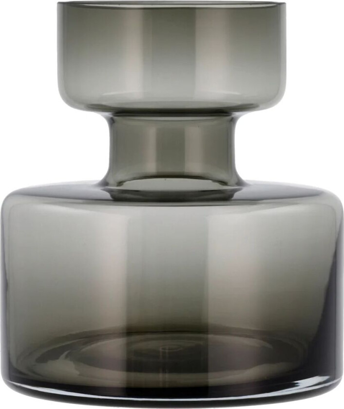 Tubular glassvase 20 cm Smoke