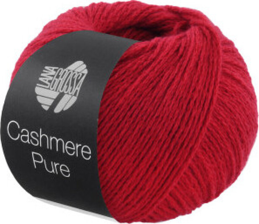 Cashmere Pure Garn 22 Kirsebærrød