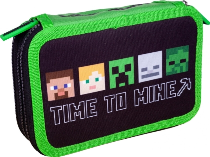 Pencil Case Jumbo Bw Minecraft Ac3 Triple Pencil Case