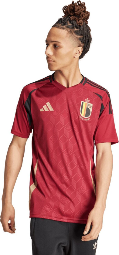 adidas Belgium Home Jersey / EURO24, fotballdrakt, herre Team Coll Burgundy 2
