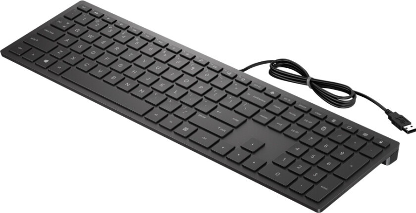 Hp Pavilion 300 - Tastatur - Usb - Pan Nordic - Kullsort