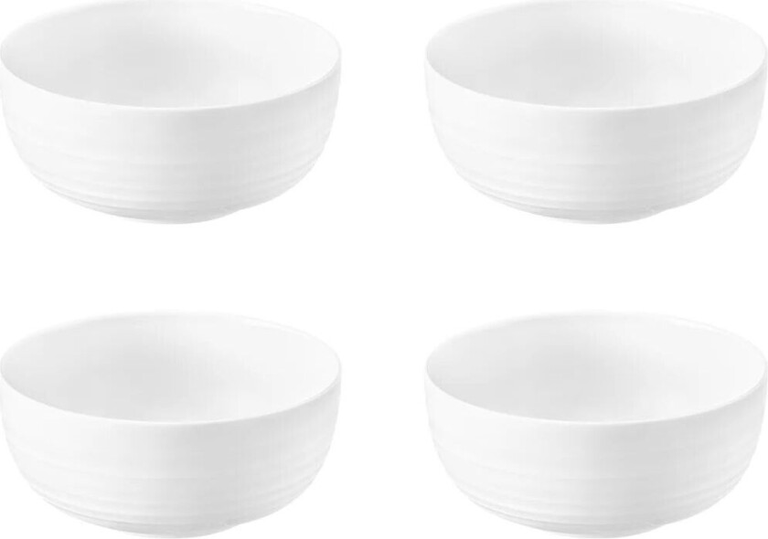Terra skål Ø 15 cm 4-pakning Hvit