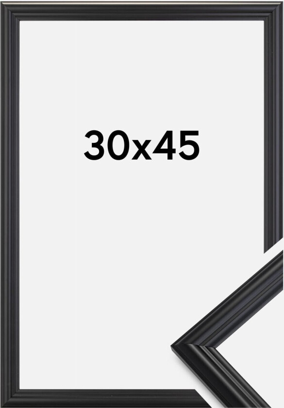 Ramme Siljan Akrylglass Svart 30x45 Cm