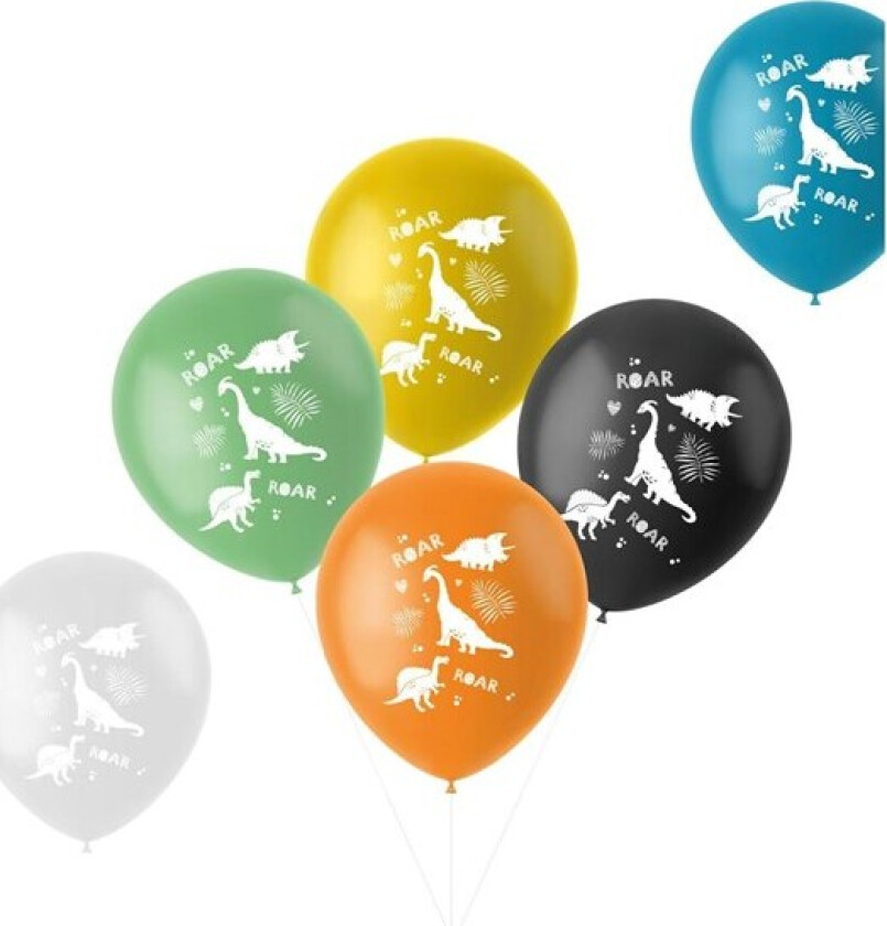 Latex Balloons Dinosaur 33 cm 6 pcs.