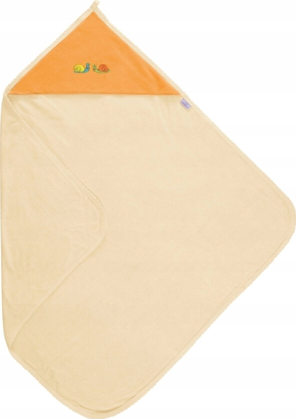Baby Frotte Badedøy 85x85 Cm Ecru Med Oransje