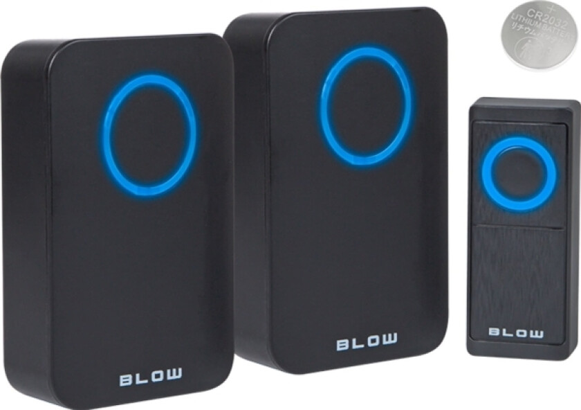 BLOW Blås Dpb-12 Trådløs Ringeklokke Svart
