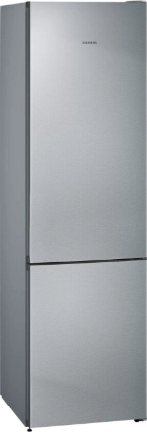 Iq300 Kg39nvied - Kjøleskap/fryser - Bunnfryser - Bredde: 60 Cm - Dybde: 66 Cm - Høyde: 203 Cm - 368 Liter - Klasse E - Inox-Lettrens