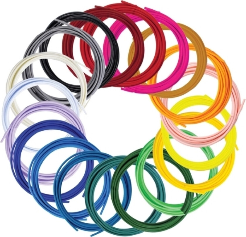 Filament FLOW 20 PLA 20 Farger Refill Pack