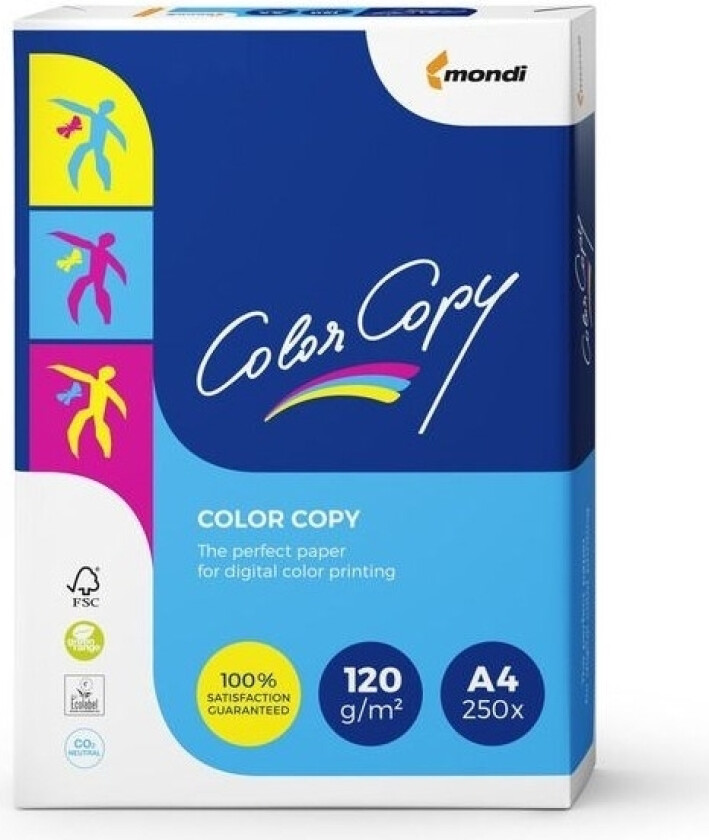 Kopipapir til laserprintere COLOR COPY 120 G/M2 A4 250 stk.