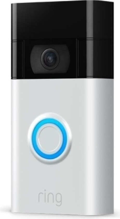 Video Doorbell, Nickel, Satin Stål, Hjem, 1920 x 1080 piksler, 155°, 90°, Trådløs