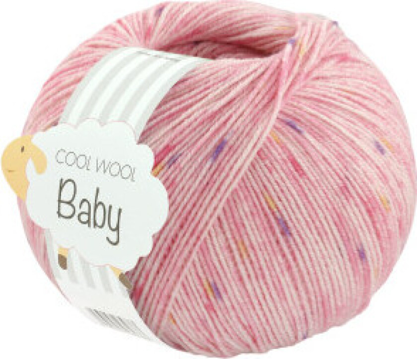 Cool Wool baby Garn Print 366 Pink/Rosa/Lilla