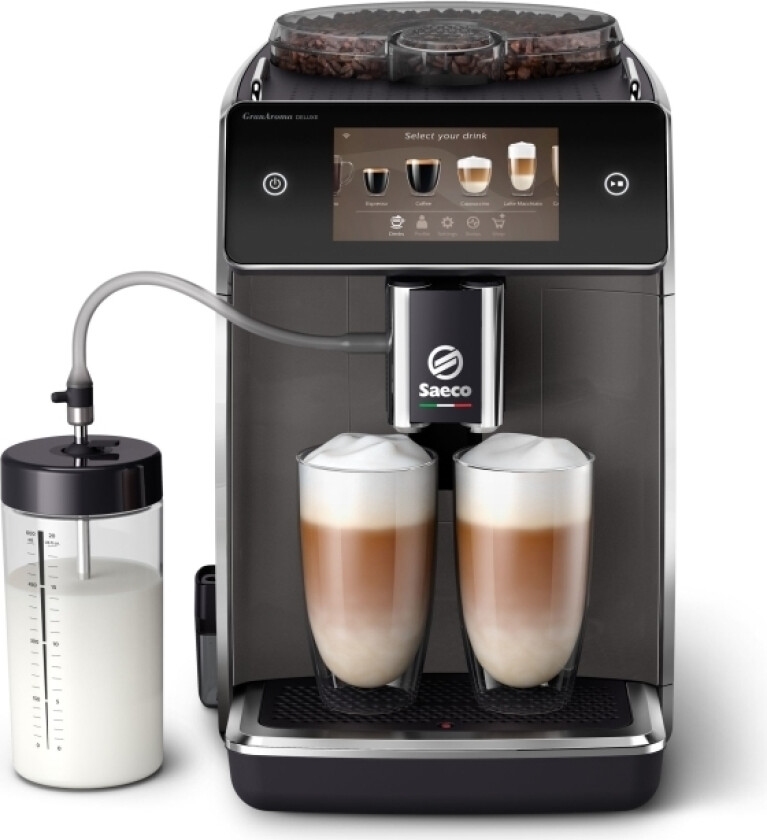 SM6682, Espressomaskin, Kaffe bønner, Malt kaffe, Innebygd kaffekvern, 1500 W, Grå