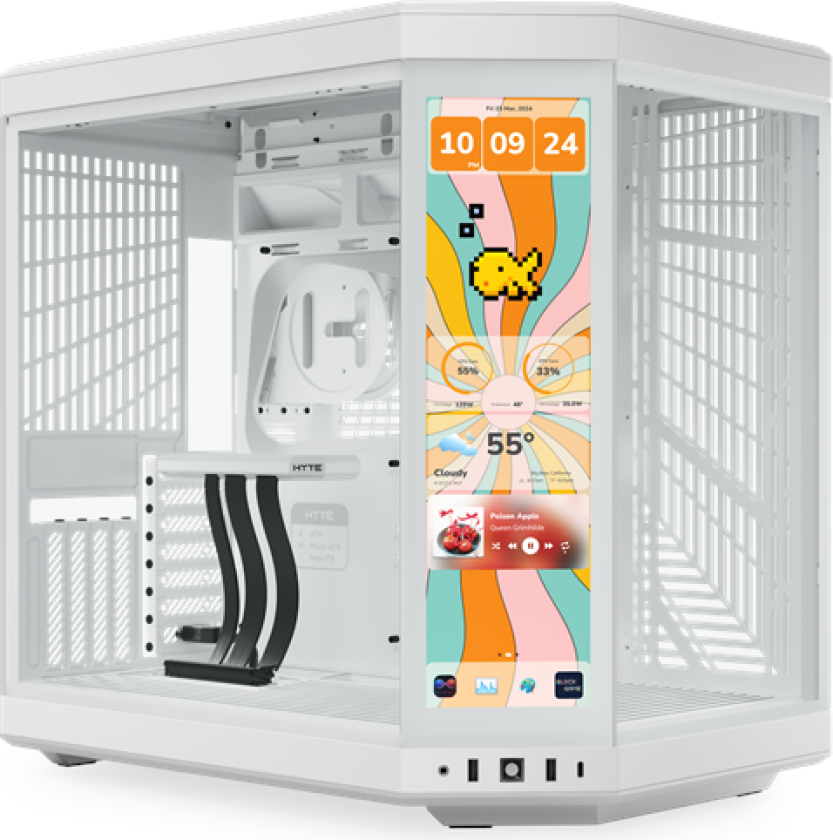 Y70 Touch Infinite - Snow White - Kabinett - Miditower - Hvit