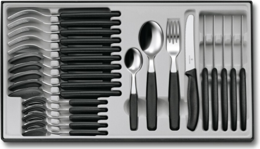 Bilde av 6.7833.24, Kniv / Skjærer eske sett, Polypropylen, Rustfritt stål, Sort, Ergonomisk, 11 cm
