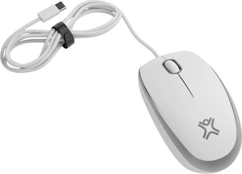 - mouse - USB-C - white & silver - Mus - Optisk - Hvit