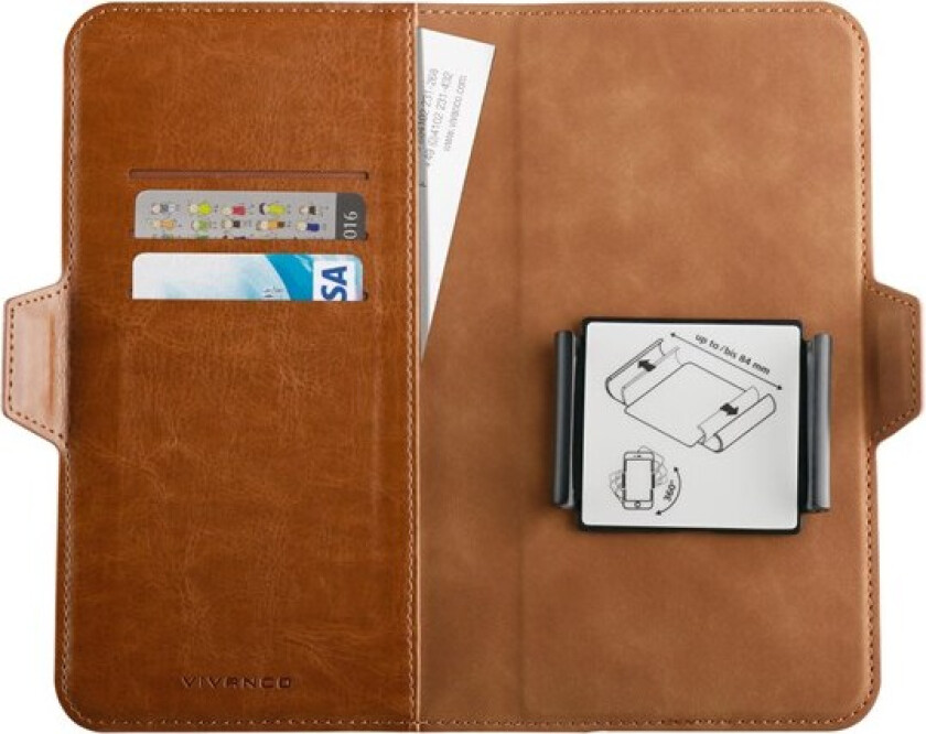 Universal XL 3-card Wallet Case Brown
