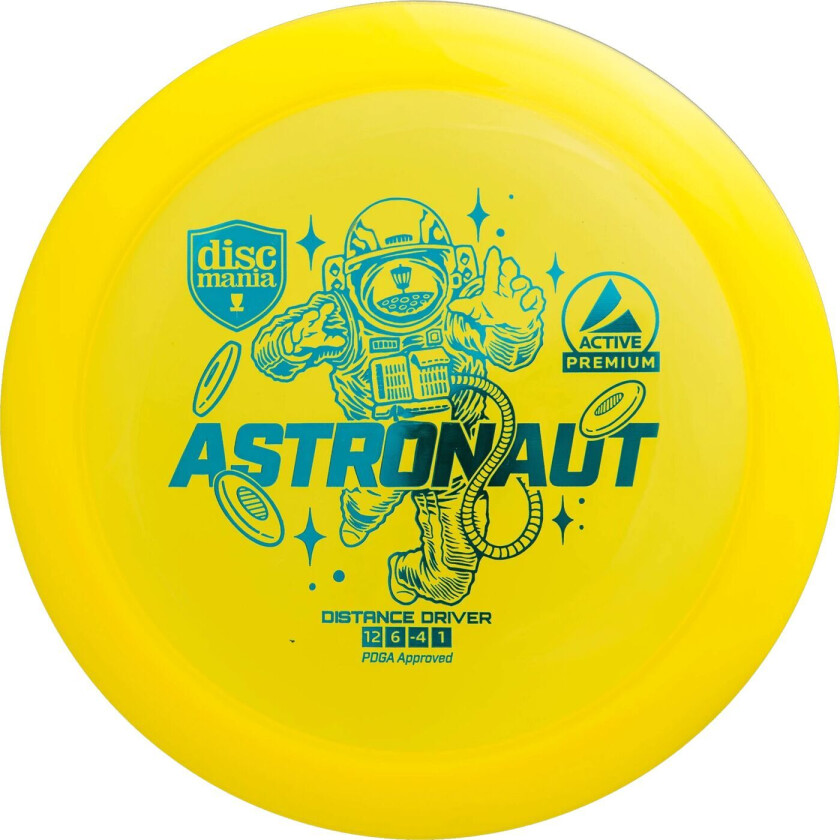 Active Premium Driver Astronaut Yellow, driver frisbeegolf Yellow