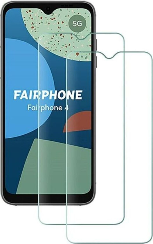 2-Pak Herdet glass skjermbeskytter Fairphone 4