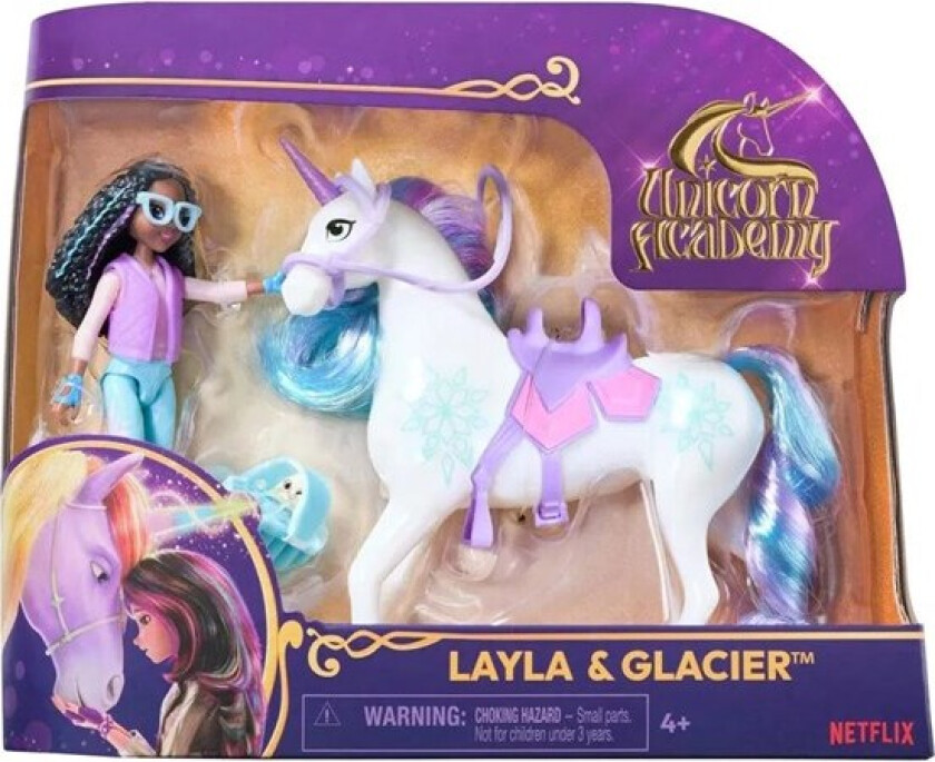 Unicorn Academy Doll & Unicorn - Layla & Glacier